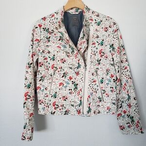 Gap floral biker Jacket size S